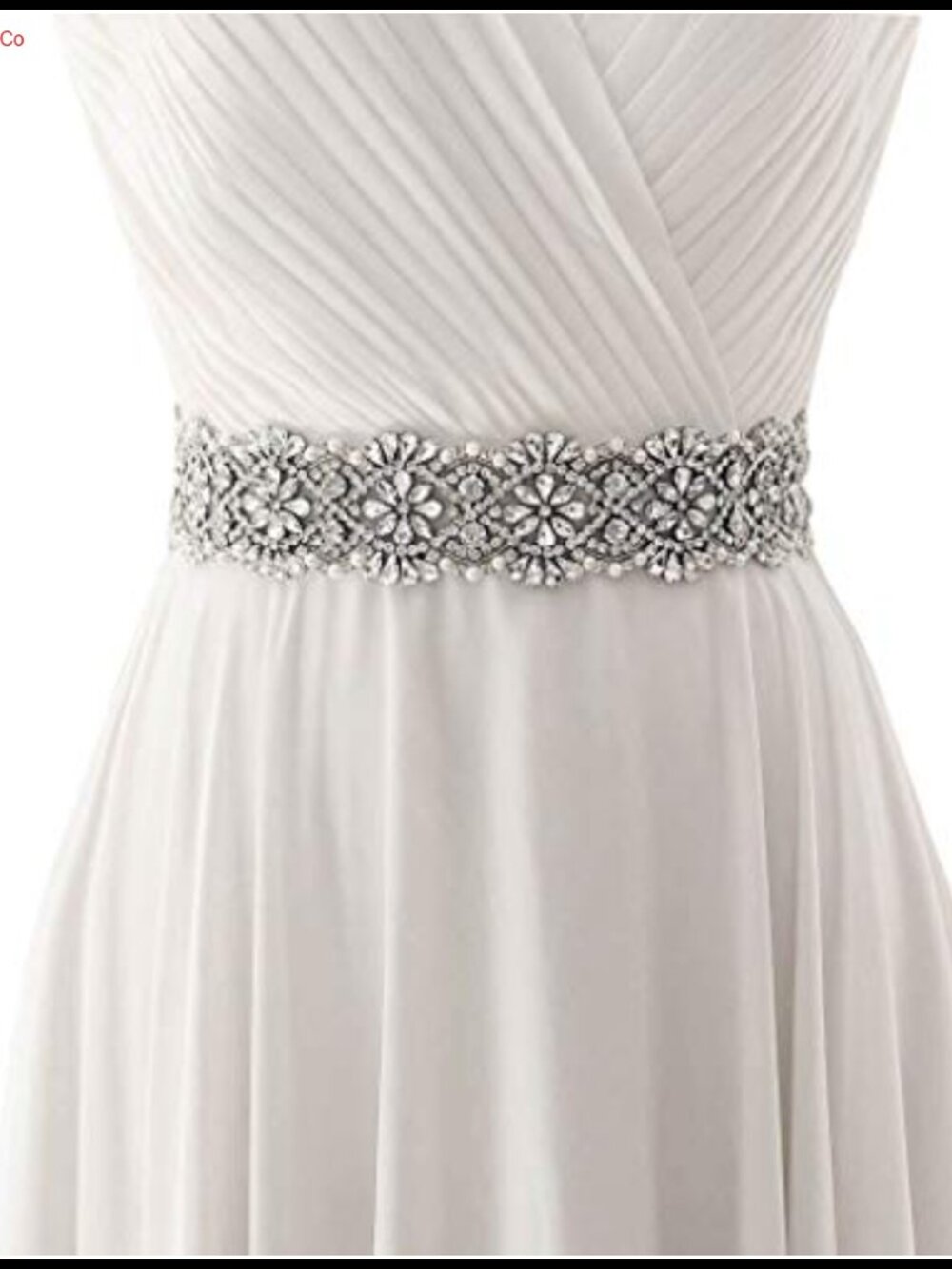Rhinestone Bridal Belt Satin Ribbon Wedding Dress Sash Shiny Bride